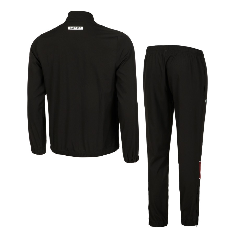 Tenniskleding Lacoste | Players Trainingspak Heren Zwart, Roest