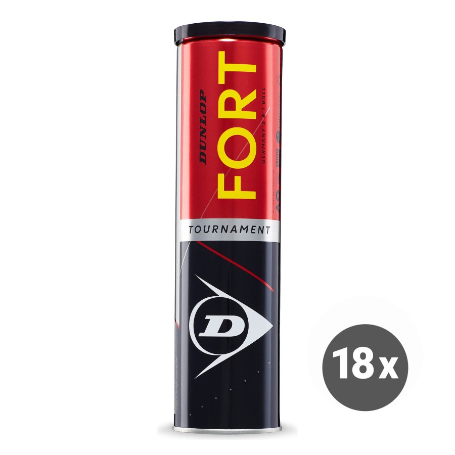 Tennisballen Dunlop | Fort Tournament 18X Verpakking 4 Stuks