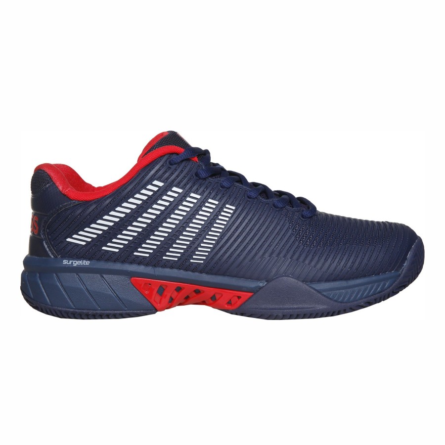 Tennisschoenen K-Swiss | Hypercourt Express 2 Gravelschoen Heren Donkerblauw, Rood