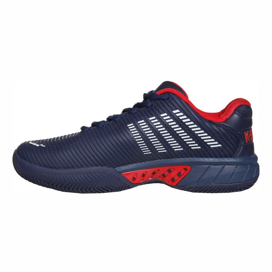 Tennisschoenen K-Swiss | Hypercourt Express 2 Gravelschoen Heren Donkerblauw, Rood