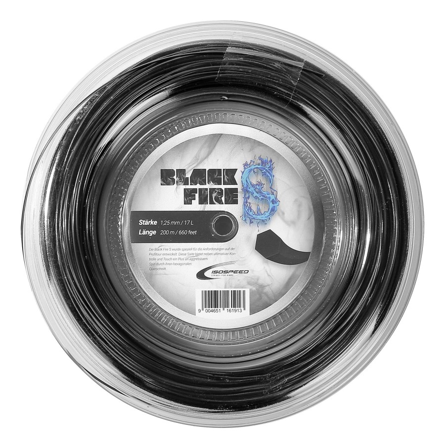 Tennissnaren Isospeed | Black Fires Rol Snaren 200M