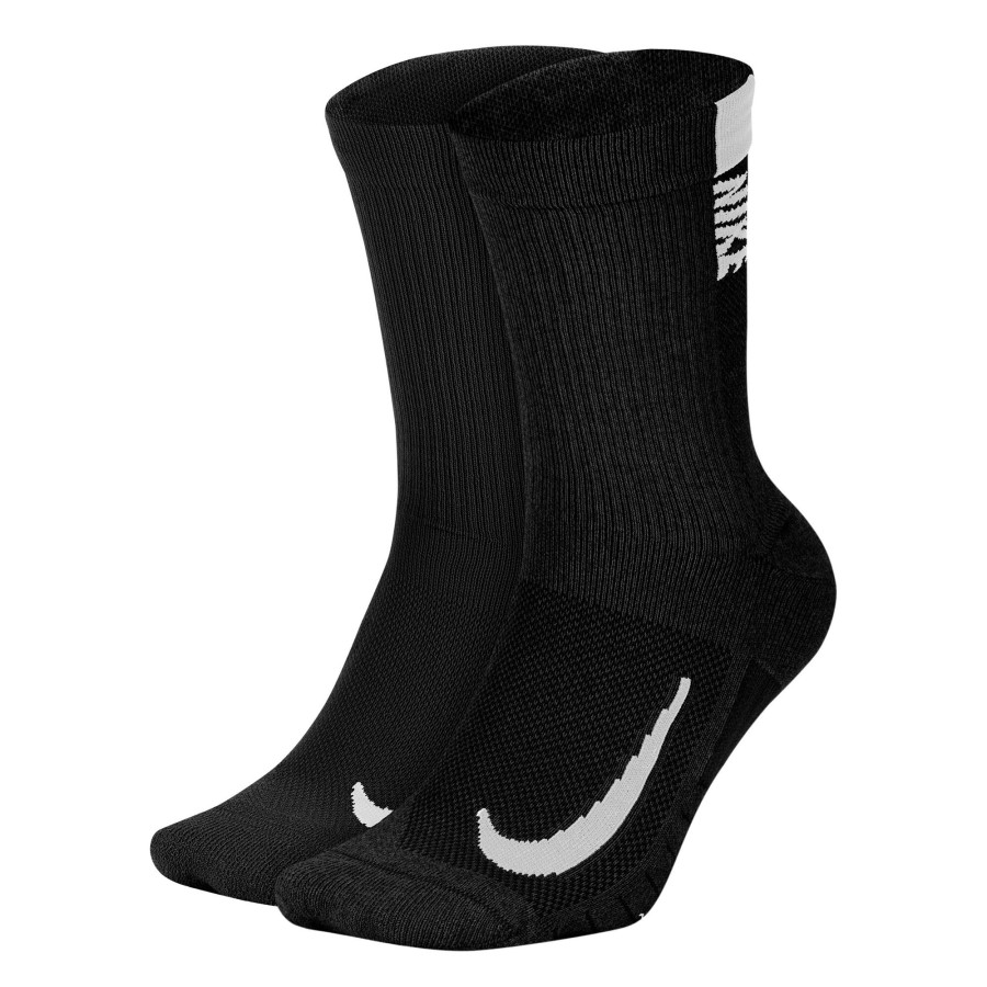 Tenniskleding Nike | Multiplier Crew Sportsokken Verpakking 2 Stuks Zwart, Wit
