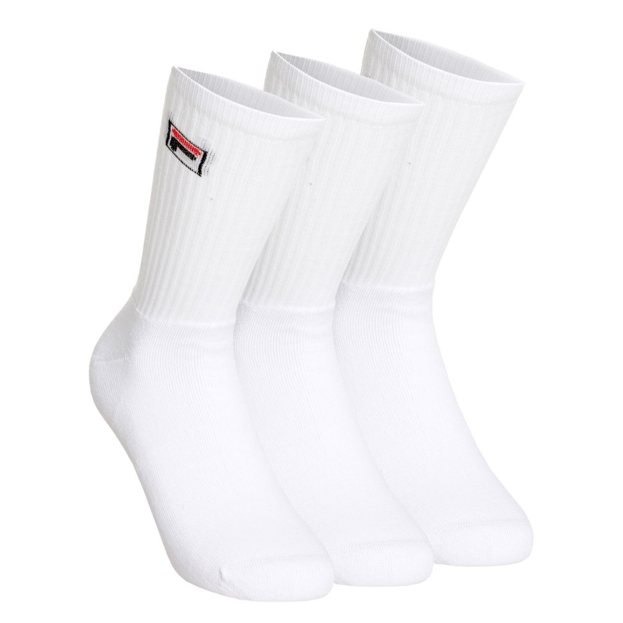 Tenniskleding Fila | Tennissokken Verpakking 2 Stuks Wit, Zwart