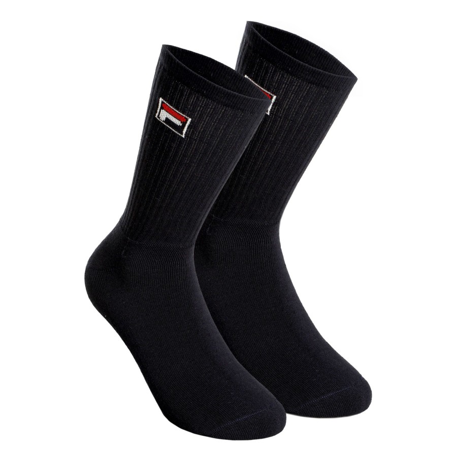 Tenniskleding Fila | Tennissokken Verpakking 2 Stuks Donkerblauw, Wit