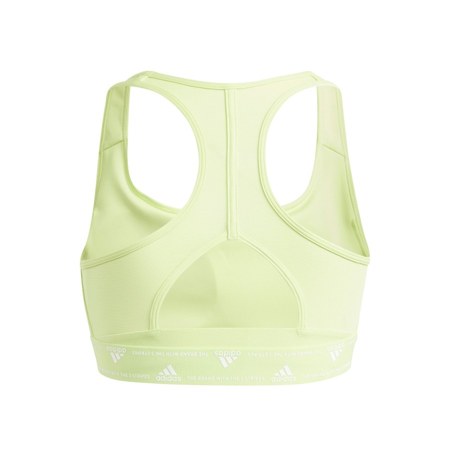 Tenniskleding adidas | Power Ms Pullim Sport-Bh Dames Limoen