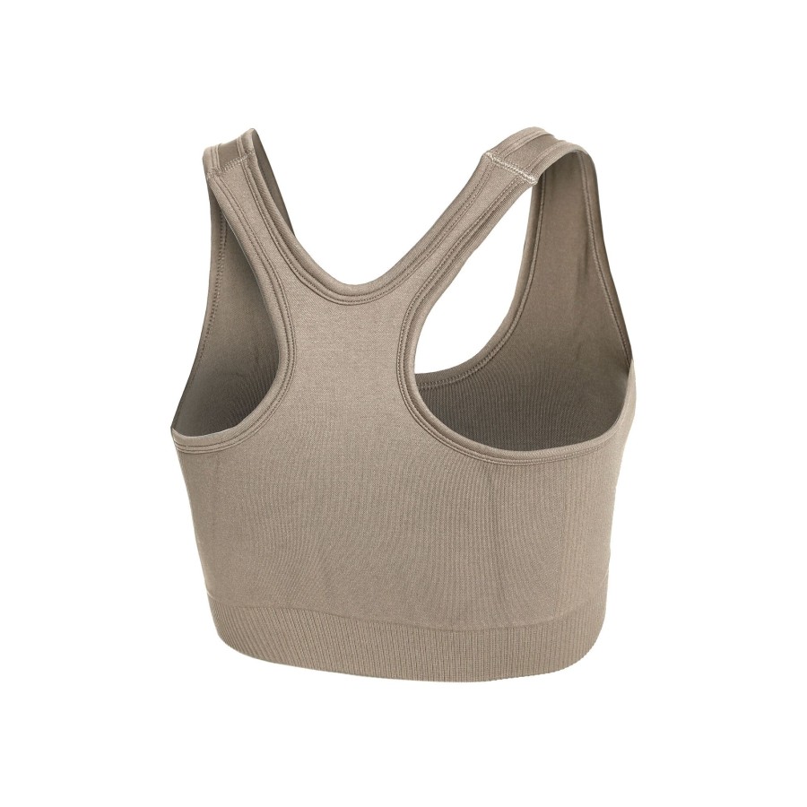 Tenniskleding Björn Borg | Borg Mid V Support Sport-Bh Dames Beige