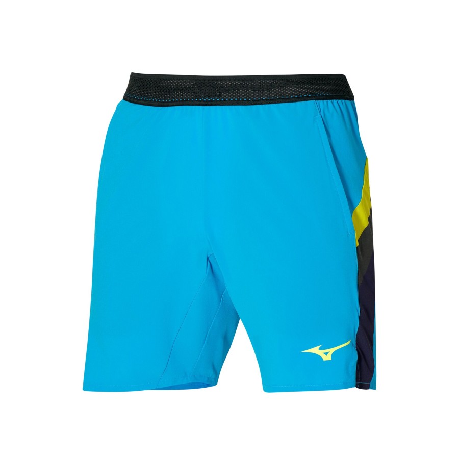 Tenniskleding Mizuno | Release 8In Amplify Shorts Heren Blauw