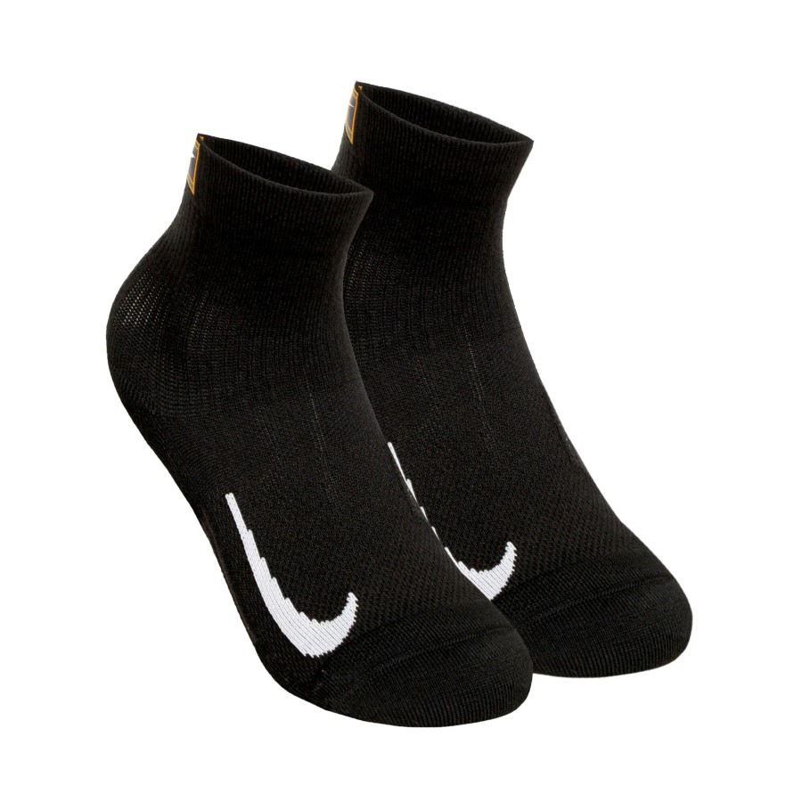 Tenniskleding Nike | Court Multiplier Max Sportsokken Verpakking 2 Stuks Zwart, Wit