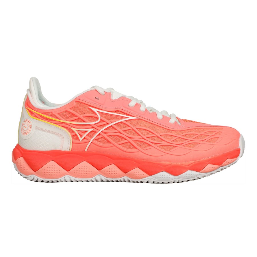 Tennisschoenen Mizuno | Wave Enforce Tour Clay Gravelschoen Dames Koraal, Wit