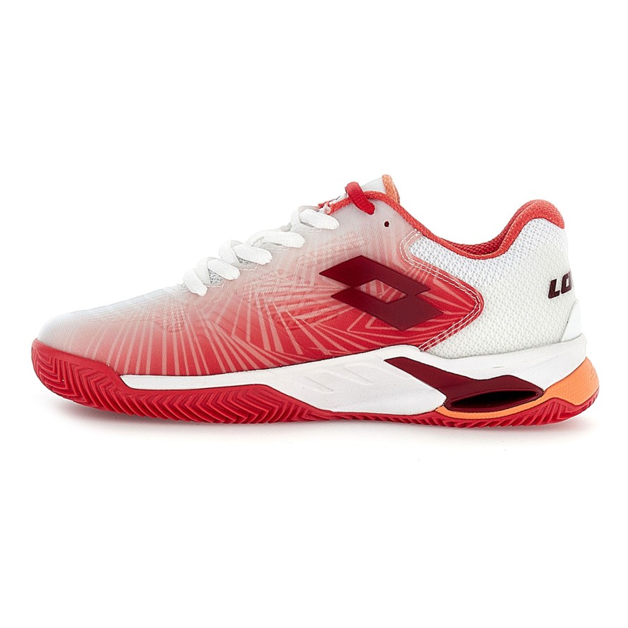Tennisschoenen Lotto | Mirage 100 Ii Gravelschoen Dames Wit, Rood