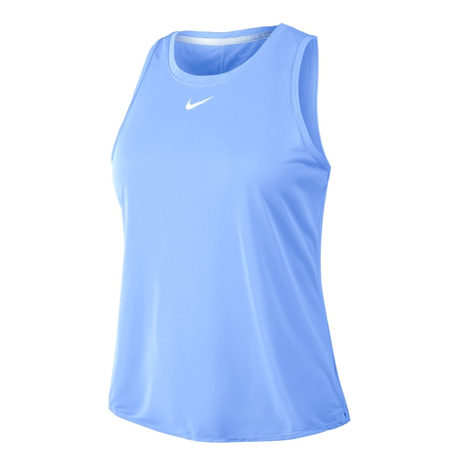 Tenniskleding Nike | Dri-Fit One Standard Tanktop Dames Lichtblauw
