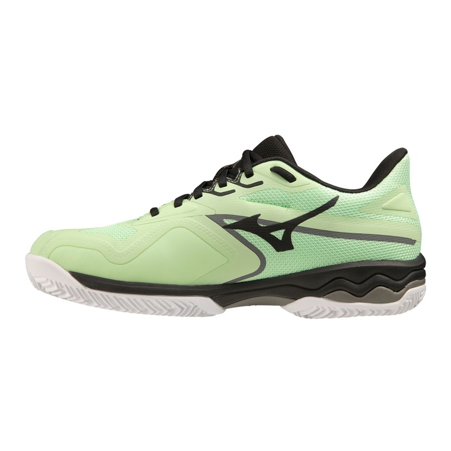 Tennisschoenen Mizuno | Wave Exceed Light 2 Gravelschoen Heren Lichtgroen, Zwart