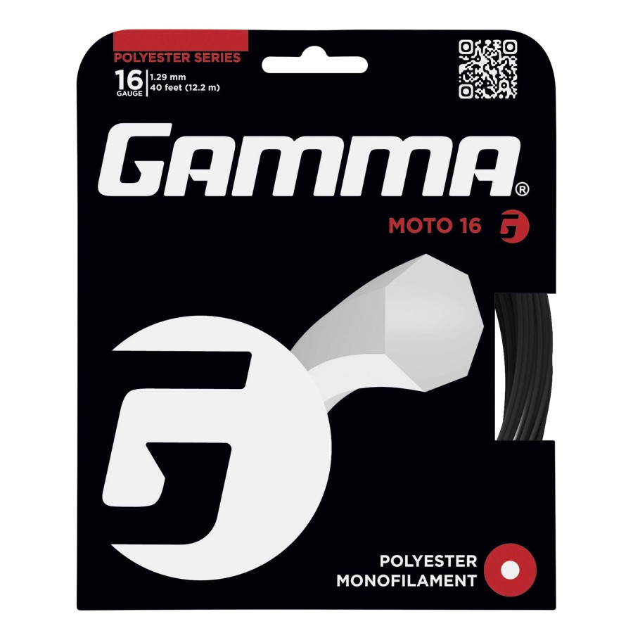 Tennissnaren Gamma | Moto Set Snaren 12,2M Zwart