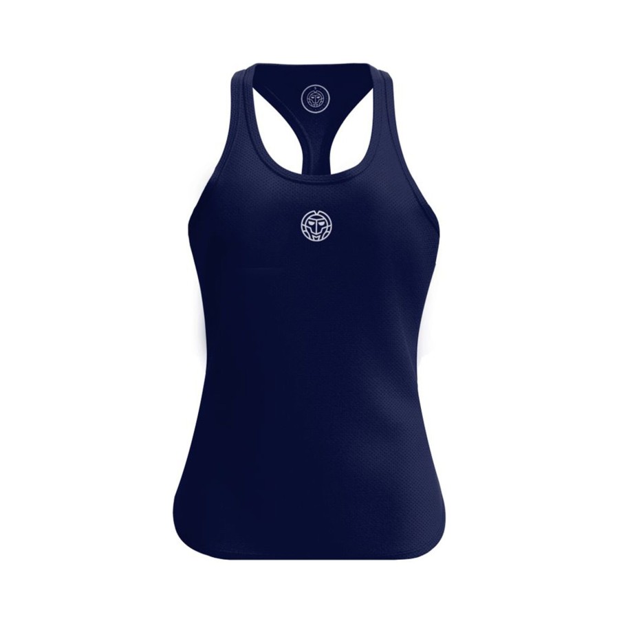 Tenniskleding BIDI BADU | Crew Junior Tanktop Meisjes Donkerblauw