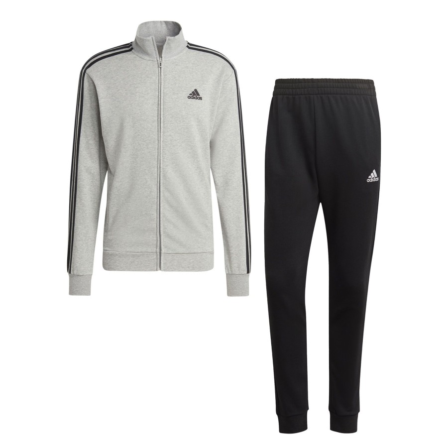 Tenniskleding adidas | Sportswear Basic 3-Stripes French Terry Trainingspak Heren