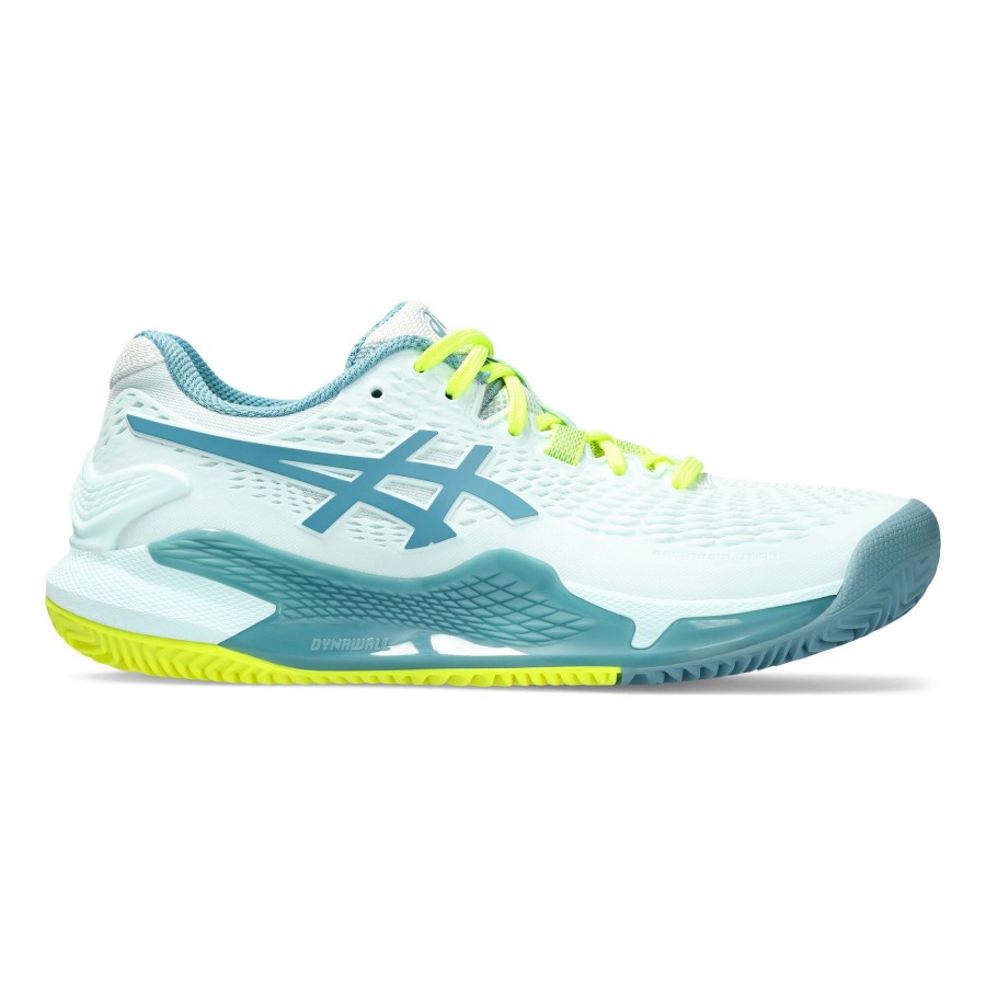 Tennisschoenen ASICS | Gel-Resolution 9 Gravelschoen Dames Mint, Petrolblauw