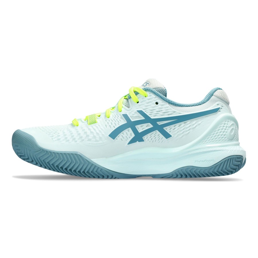 Tennisschoenen ASICS | Gel-Resolution 9 Gravelschoen Dames Mint, Petrolblauw