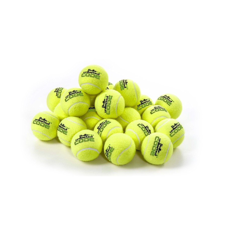 Tennisballen Balls Unlimited | Code Green Zak 60 Stuks Drukloos