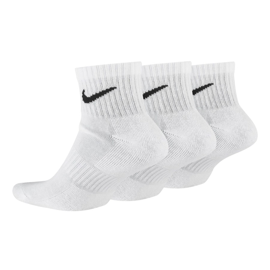 Tenniskleding Nike | Everyday Cush Ankle Sportsokken Verpakking 3 Stuks Wit, Zwart