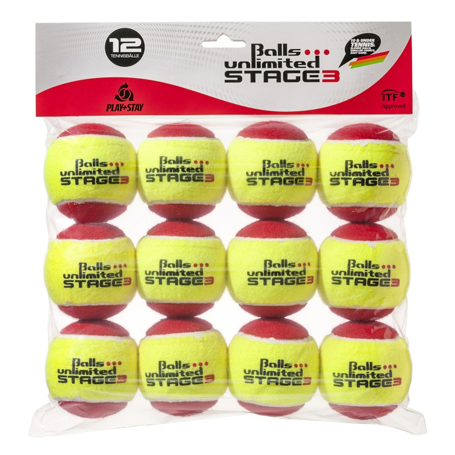 Tennisballen Balls Unlimited | Stage 3 Zak 12 Stuks
