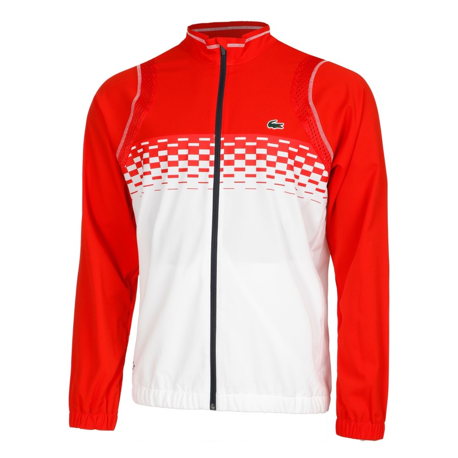 Tenniskleding Lacoste | Trainingspak Heren Rood, Donkerblauw