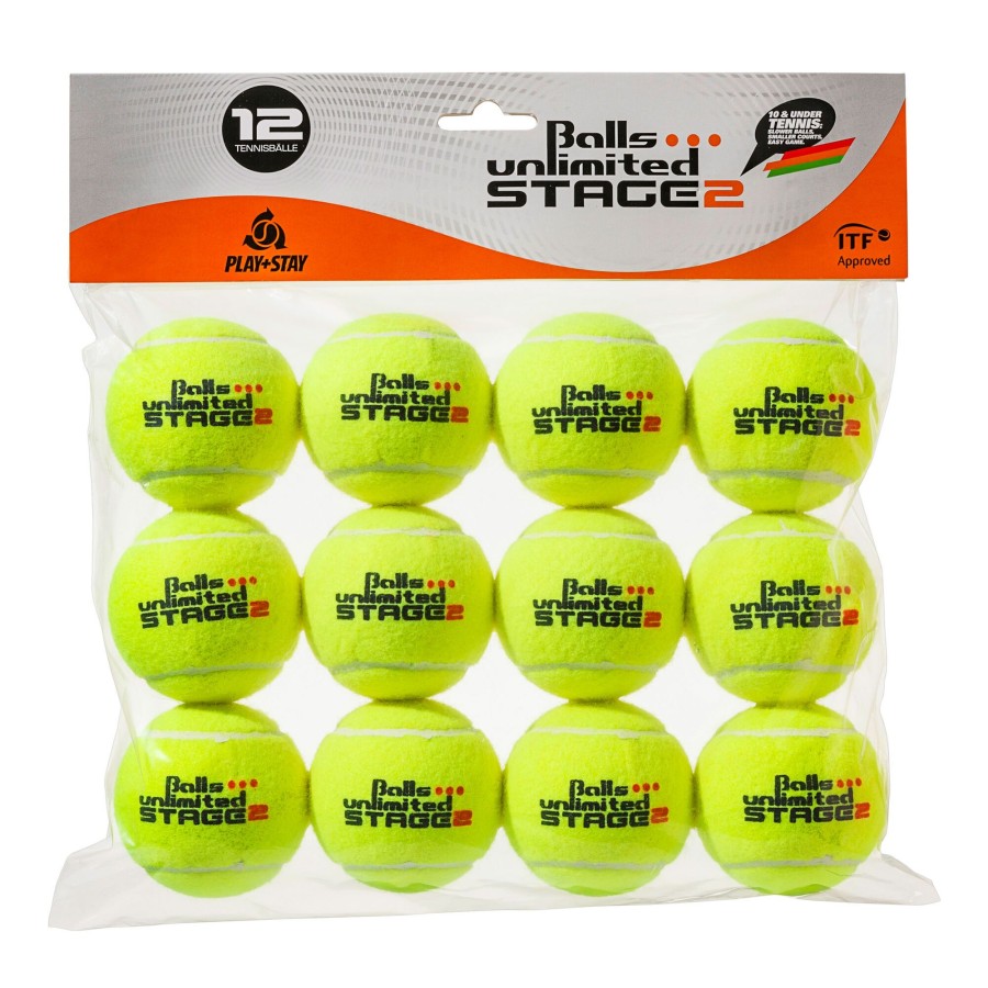 Tennisballen Balls Unlimited | Stage 2 Tournament Zak 12 Stuks