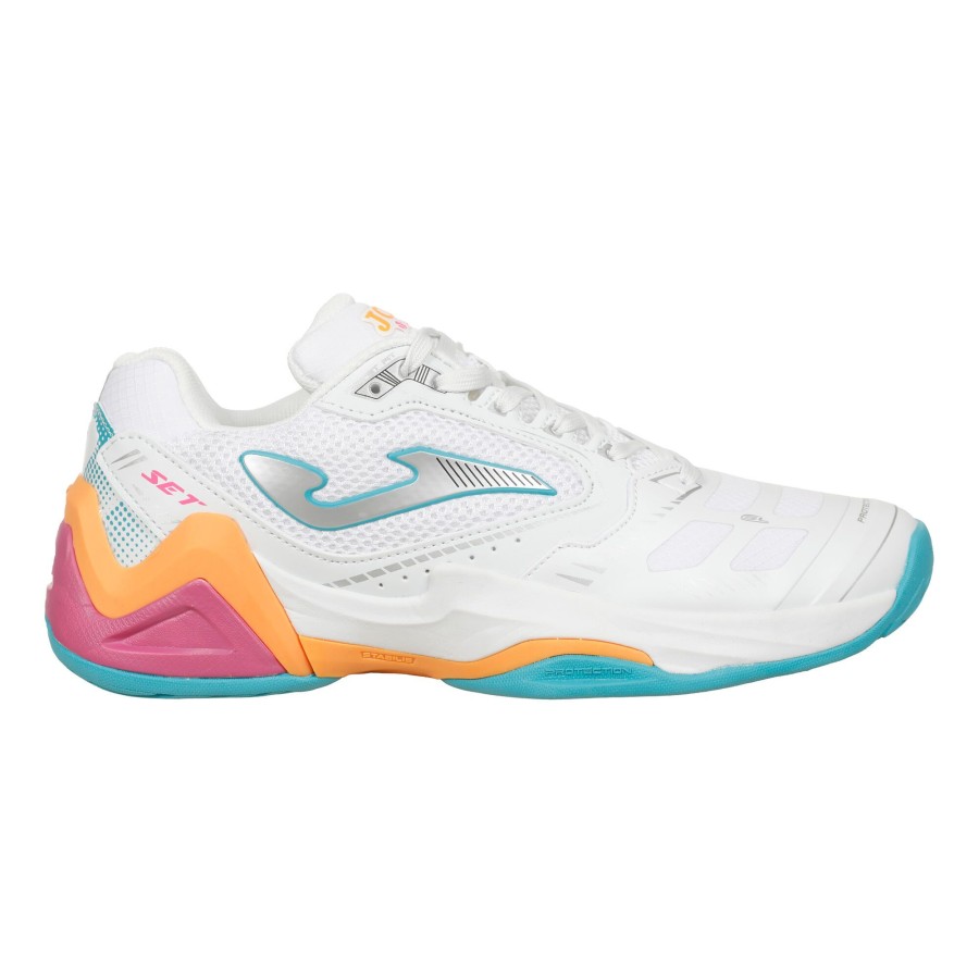 Tennisschoenen Joma | Set Gravelschoen Dames Wit, Oranje