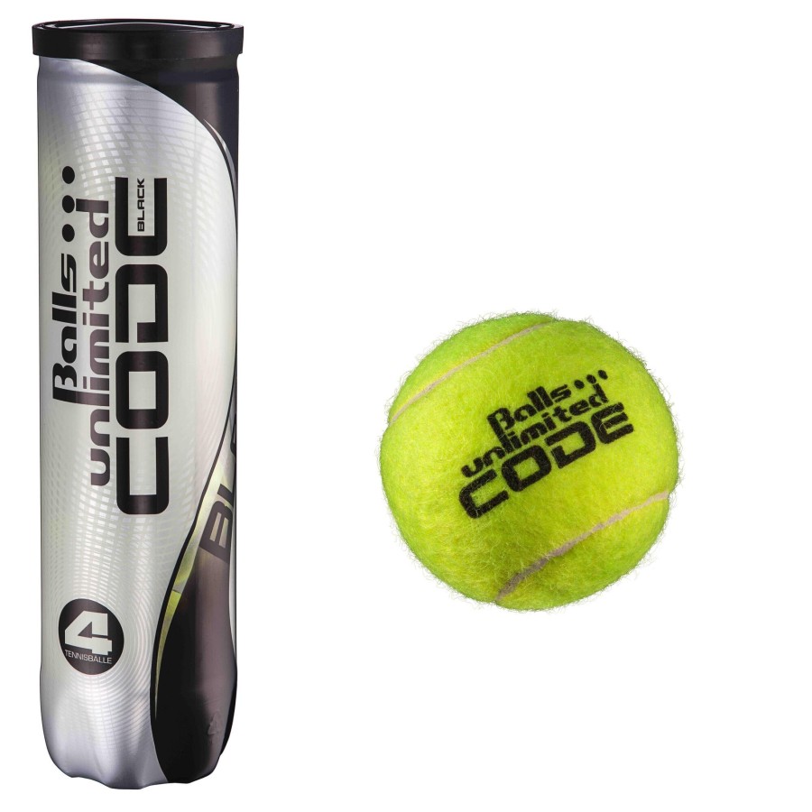 Tennisballen Balls Unlimited | Code Black Verpakking 4 Stuks