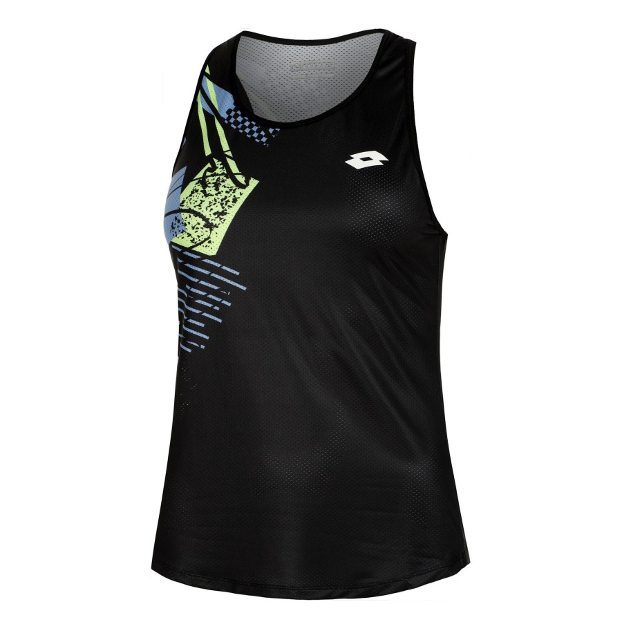 Tenniskleding Lotto | Tech W I D5 Tanktop Dames Zwart