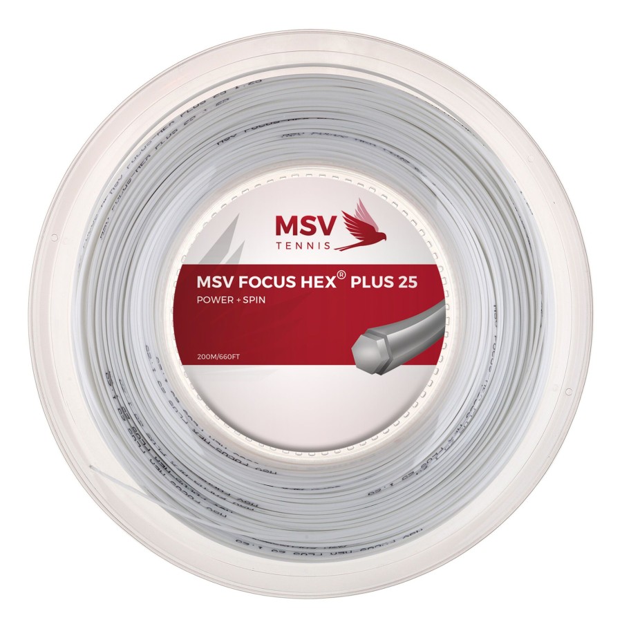 Tennissnaren MSV | Focus-Hex Plus 25 Rol Snaren 200M
