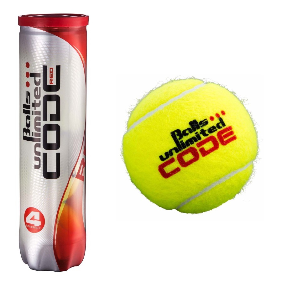 Tennisballen Balls Unlimited | Code Red Verpakking 4 Stuks
