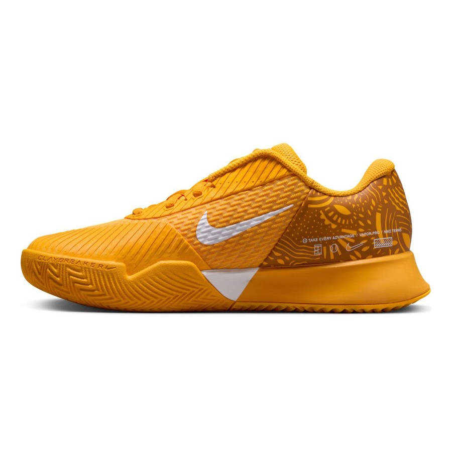 Tennisschoenen Nike | Court Zoom Vapor Pro 2 Gravelschoen Dames Oranje, Wit
