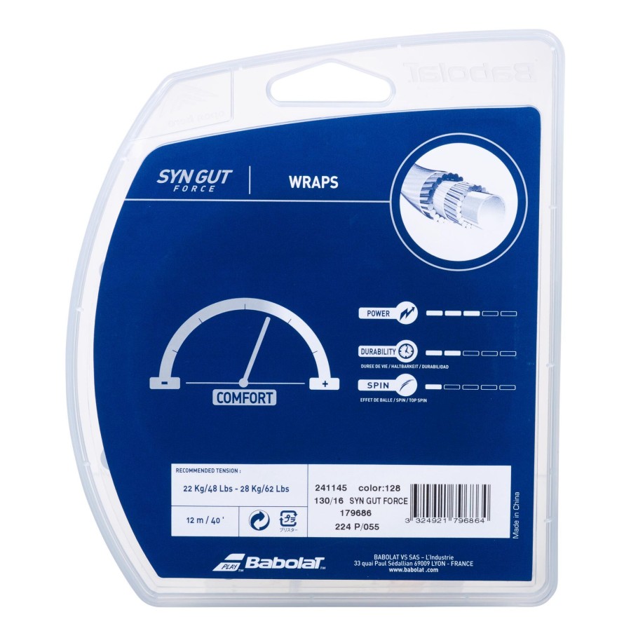 Tennissnaren Babolat | Synthetic Gut Force Set Snaren 12M Natuurlijke_Kleuren