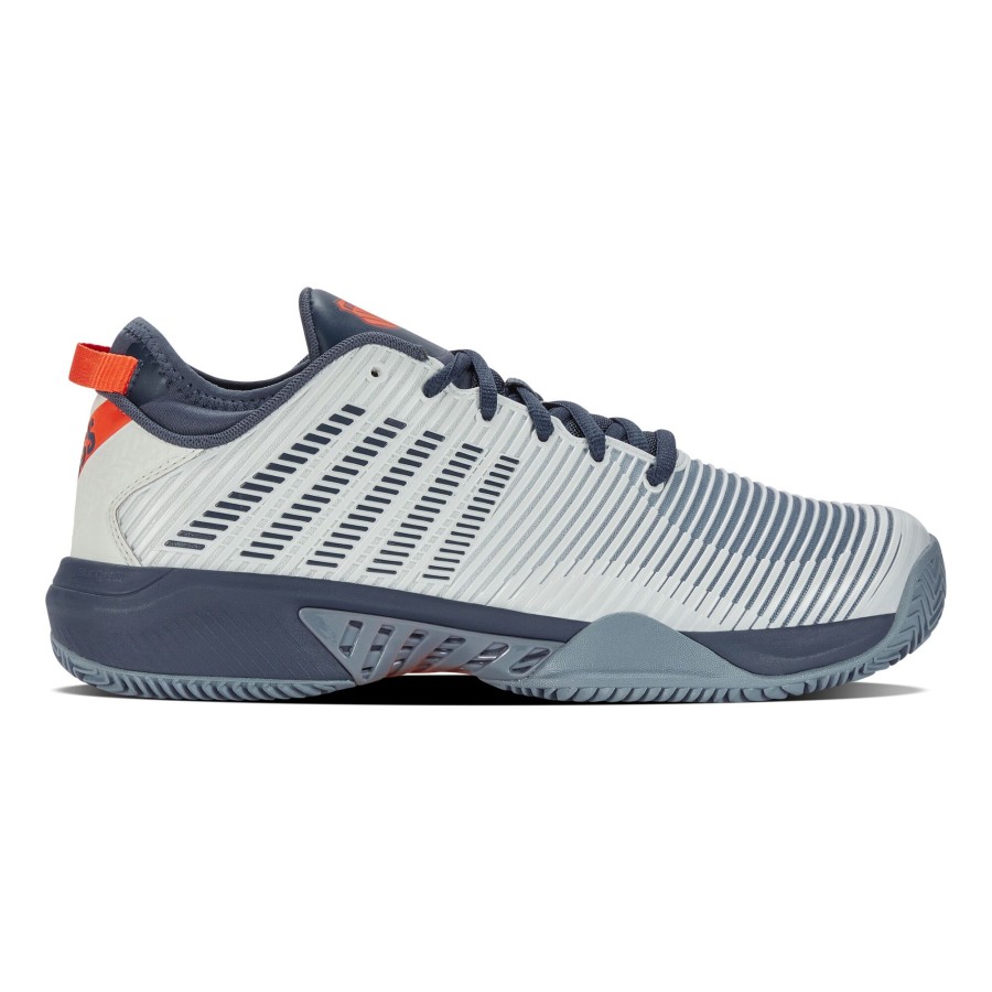 Tennisschoenen K-Swiss | Hypercourt Supreme Gravelschoen Heren Lichtgrijs, Blauw-Grijs