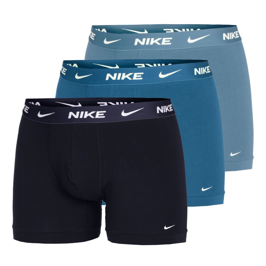 Tenniskleding Nike | Essential Micro Brief Boxershort Verpakking 3 Stuks Heren Blauw, Veelkleurig