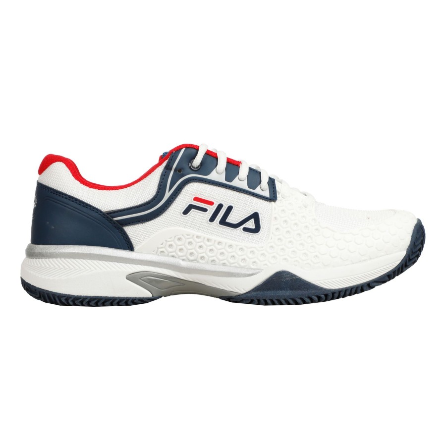 Tennisschoenen Fila | Sabbia Lite Gravelschoen Heren Wit, Donkerblauw