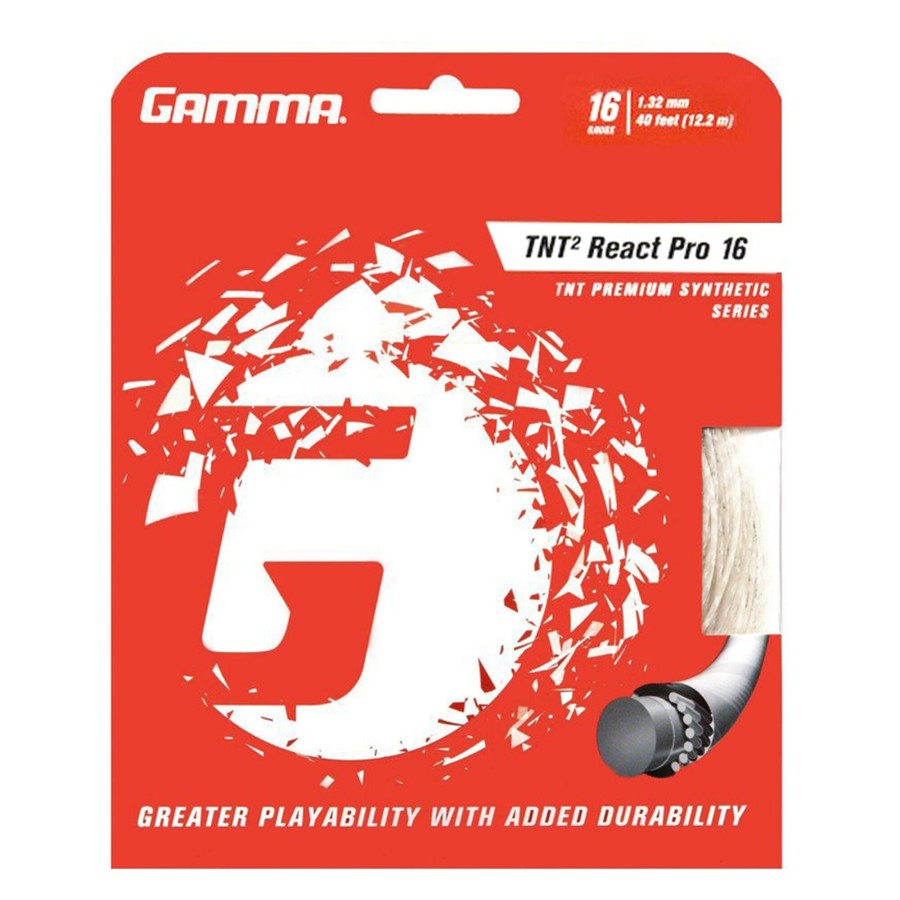 Tennissnaren Gamma | Tnt React Pro Set Snaren 12,2M