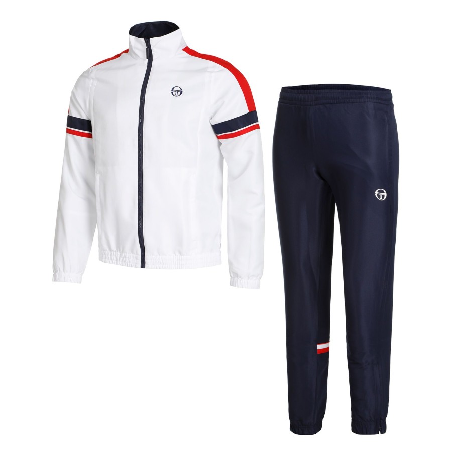 Tenniskleding Sergio Tacchini | Cryo Trainingspak Heren Donkerblauw, Rood