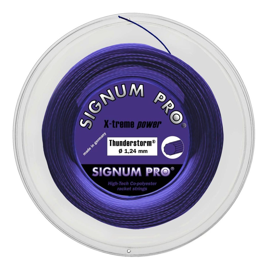 Tennissnaren Signum Pro | Thunderstorm Violett Rol Snaren 120M
