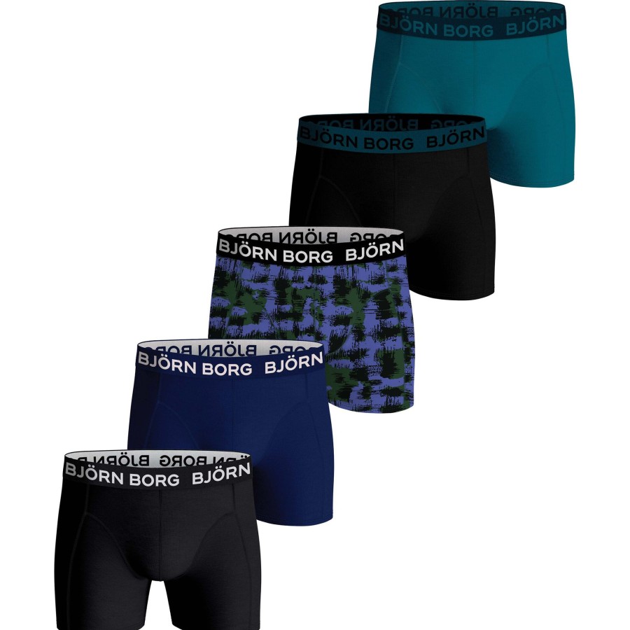 Tenniskleding Björn Borg | Cotton Stretch Boxershort Verpakking 5 Stuks Heren