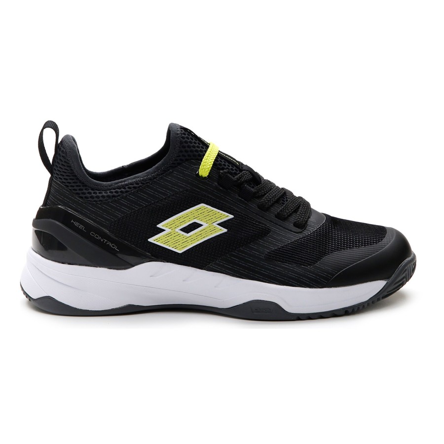Tennisschoenen Lotto | Mirage 200 Gravelschoen Heren Zwart, Limoen