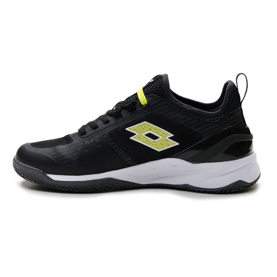 Tennisschoenen Lotto | Mirage 200 Gravelschoen Heren Zwart, Limoen