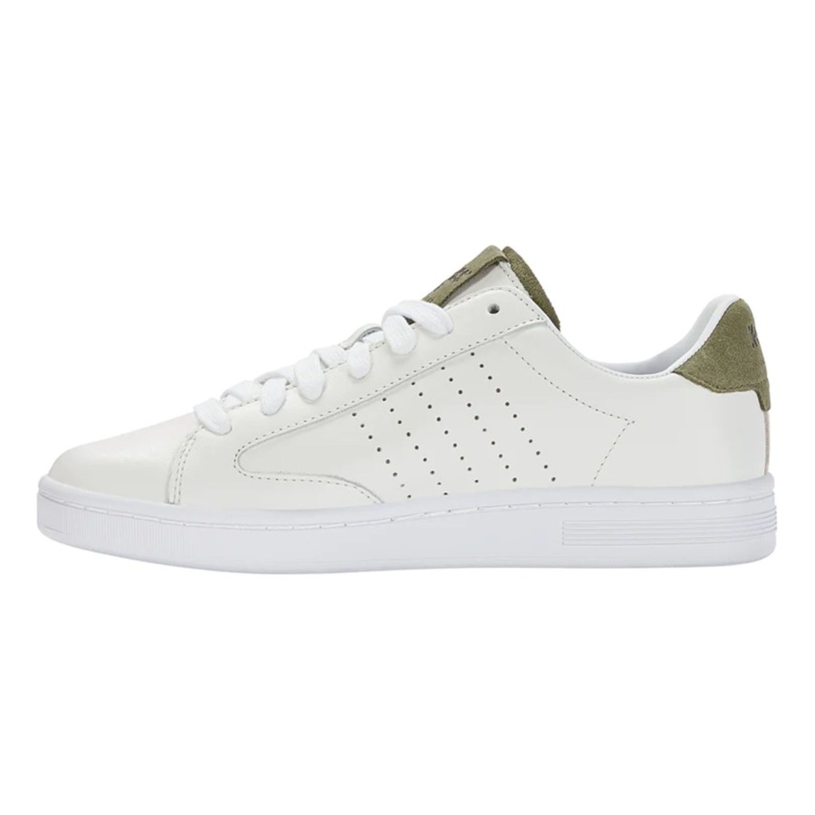 Tennisschoenen K-Swiss | Lozan Klub Lth Vrijtijdsschoen Heren Wit, Olijf