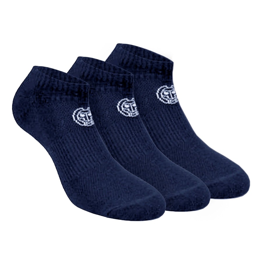 Tenniskleding BIDI BADU | No Party No Show Move Tennissokken Verpakking 3 Stuks Donkerblauw, Wit