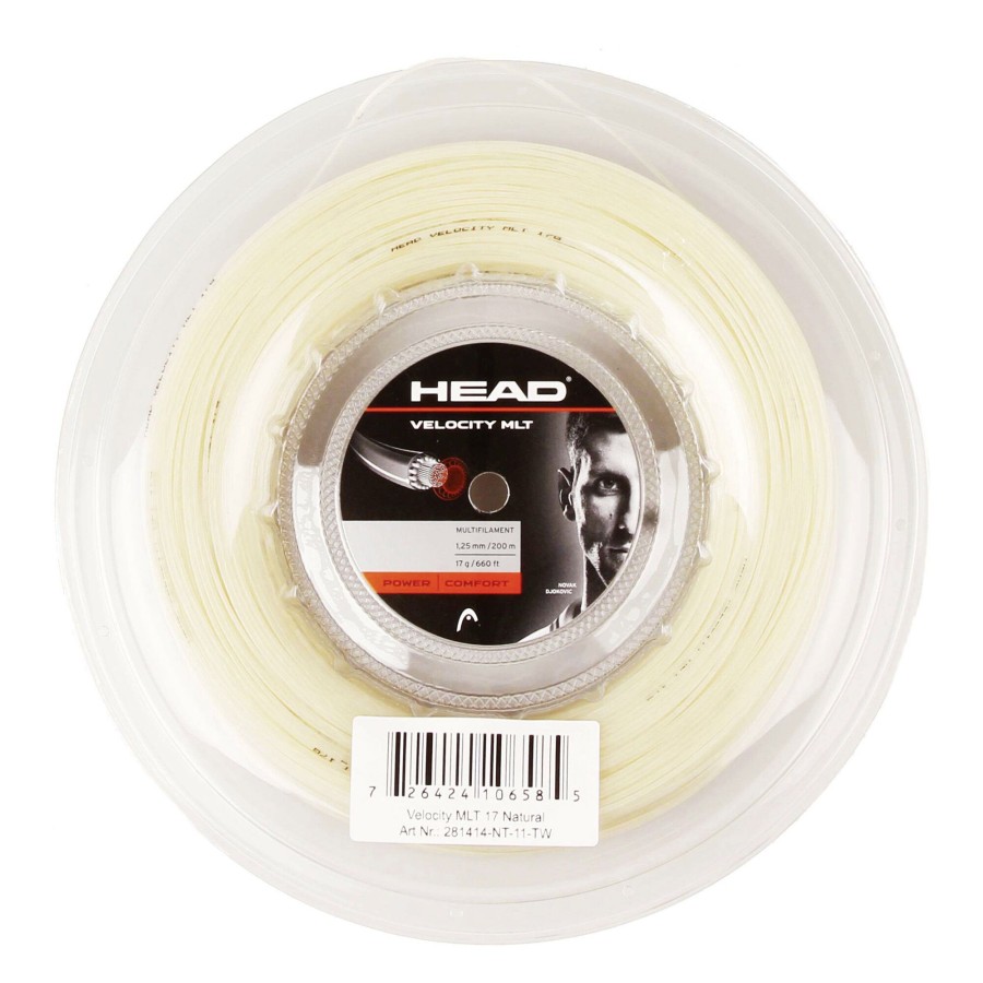 Tennissnaren HEAD | Velocity Mlt Rol Snaren 200M Natuurlijke_Kleuren