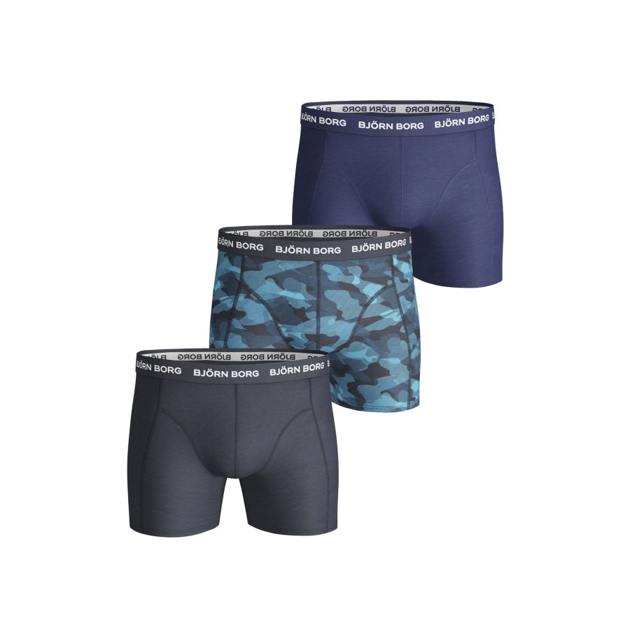 Tenniskleding Björn Borg | Shadeline Sammy Boxershort Verpakking 3 Stuks Heren Blauw, Veelkleurig