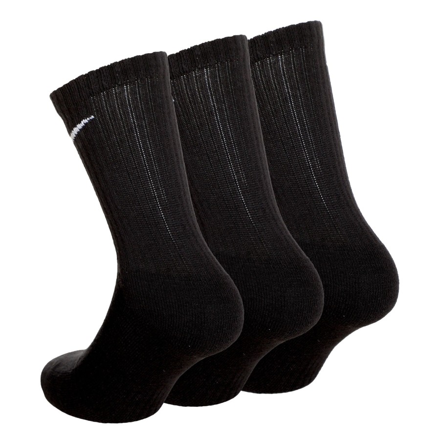 Tenniskleding Nike | Everyday Cush Crew Sportsokken Verpakking 3 Stuks Zwart