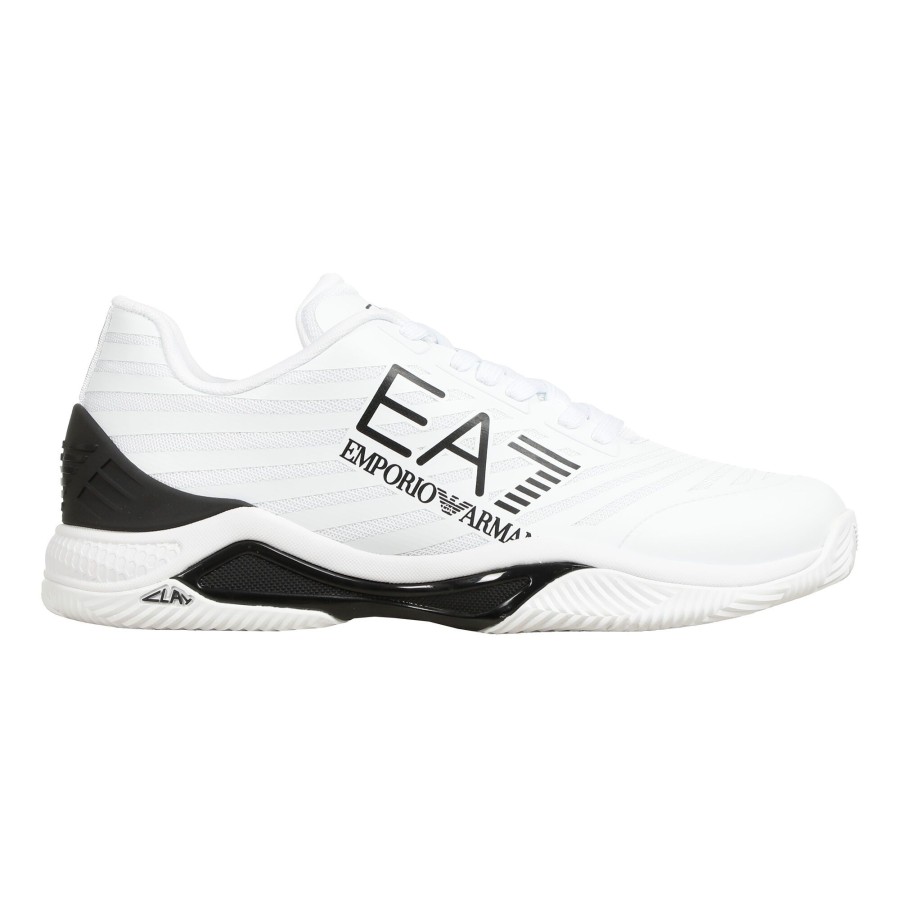 Tennisschoenen EA7 | Tech Gravelschoen Heren Wit, Zwart
