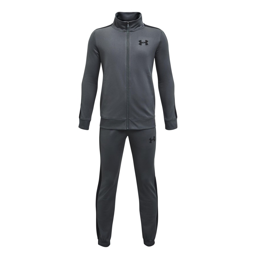Tenniskleding Under Armour | Knit Trainingspak Jongens Grijs