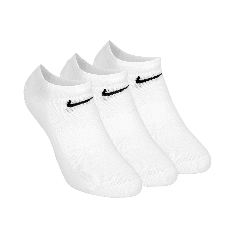 Tenniskleding Nike | Everyday Lightweight Noshow Sportsokken Verpakking 3 Stuks Wit, Zwart
